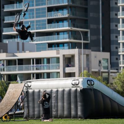 BMX and MTB Airbag Landing For Action Sports